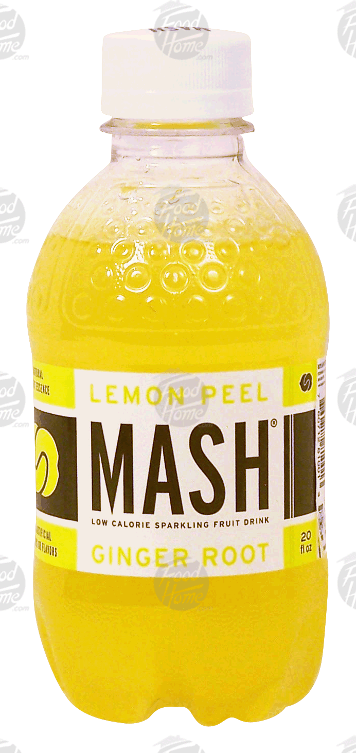 Mash  lemon peel ginger root low calorie sparkling fruit drink, 1% juice Full-Size Picture